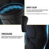 CAMBIVO 2 Pack Knee Brace, Knee Compression Sleeve Support for Men and Women, Knee Pads for Running, Hiking, Meniscus Tear, Arthritis,Joint Pain Relief (Purple,Small)