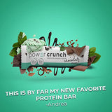 Power Crunch Protein Wafer Bars, High Protein Snacks with Delicious Taste, Chocolate Mint, 1.4 Ounce (12 Count)