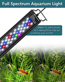 SEAOURA Led Aquarium Light for Plants-Full Spectrum Fish Tank Light with Timer Auto On/Off, 48-54 Inch, Adjustable Brightness, White Blue Red Green Pink LEDs with Extendable Brackets for Freshwater