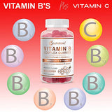 O NUTRITIONS Vitamin B Complex Vegan Gummies with Prenatal Vitamin B12, B7 as Biotin, B3 as Niacin, B5, B6, B8, B9 as Folate for Stress, Energy and Healthy Immune System (1 Pack)
