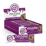 No Cow Dipped High Protein Bars, Chocolate Sprinkled Donut 20g Plant Based Vegan Protein Snacks, Keto Friendly, Low Sugar, Low Carb, Low Calorie, Gluten Free, Naturally Sweetened, Dairy Free, Non GMO, Kosher, 12 Pack