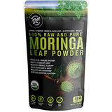 Supreme Herbals, 100% Raw and Pure Moringa Leaf Powder. Organic Certified Moringa Leaf. Natural Superfood with Essential Amino Acids, Antioxidants, and Omega 3, 8 oz Resealable Bag.