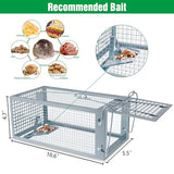 2 Packs Humane Rat Trap, Mouse Traps Indoor, Small Rodent Animal-Chipmunk, Squirrel and Other Live Animal Cage Catch and Release