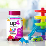 up4 Kids Probiotic Gummies, Digestive and Immune Support with Prebiotics and Vitamin C, Gelatin and Gluten Free, Non-GMO, For Ages 3+, 30 count