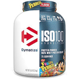 Dymatize ISO100 Hydrolyzed Protein Powder, 100% Whey Isolate, 25g of Protein, 5.5g BCAAs, Gluten Free, Fast Absorbing, Easy Digesting, Fruity Pebbles, 5 Pound