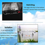 capetsma Fish Breeder Box, Hang-on Nursery Fish Tank with Breeding Hatching Incubator Acclimation Box, Perfect Fish Tank Divider for Aggressive Injured Pregnant Fish Small Fish Brine Shrimp Clownfish