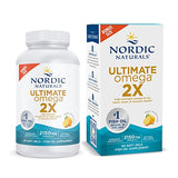 Nordic Naturals Ultimate Omega 2X, Lemon Flavor - 90 Soft Gels - 2150 mg Omega- High-Potency Omega-3 Fish Oil with EPA & DHA - Promotes Brain & Heart Health - Non-GMO - 45 Servings
