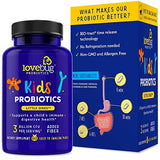 lovebug PROBIOTICS Little Ones Kids Probiotics, 120 Pearls – 3 Billion CFU w/Added prebiotic Fiber – Allergen-Free, Non-GMO