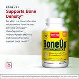 Jarrow Formulas BoneUp - 360 Capsules - Micronutrient Formula for Bone Health - Includes Natural Sources of Vitamin D3 , Vitamin K2 ( as MK-7 ) & Calcium - 180 Servings
