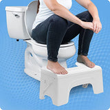 Squatty Potty Fold N Stow Compact Foldable Toilet Stool, White, 7", 1 lb