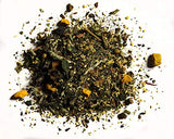 FIRE TEAS DETOX & GLOW - Ayurvedic Cleansing Tea - Organic White Tea, Turmeric (Curcumin), Ginger, Cardamom, Cinnamon & Saffron - Delicious, Fast & Effective - Made in the USA