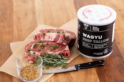 South Chicago Packing Wagyu Beef Tallow, 42 Ounces, Paleo-friendly, Keto-friendly, 100% Pure Wagyu