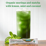 The Republic of Tea Organic Detox Greens Single Sips, 50 Single Sips, Matcha Coconut Lemon Mint, Probiotics