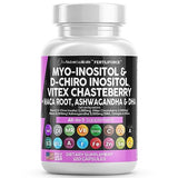 Myo-Inositol & D-Chiro Inositol 2050mg Fertility Supplement 40:1 Ratio - Prenatal Vitamins for Women with Ashwagandha 3000mg Maca Root 12,000mg Vitex Chasteberry Iron DHA Folic Acid DIM Zinc, USA Made