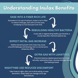 Inulax All-Natural Plant Based Fiber for Digestive Gut Health | Inulin Prebiotic | Psyllium Husk & Oat Fiber Promotes Bowel Health & Regularity | Constipation & Colonoscopy Cleanse | 1 Box Lemonade