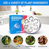 Lousye Rodent Repellent for Car Engines, Mighty Peppermint Oil to Repel Mice and Rats,Environmentally Friendly and Humane Mouse Trap for Car Engines,House,Pest Control for Indoor (White-4 Packs)