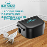 Kat Sense Mouse Bait Station, Rodent Box to Secure Mice Poison, Mouse Traps Outdoor, Tamper Proof Mousetraps No See Kill, New Better Design Opens Easily with Key & Entices Mice to Enter, Set of 4