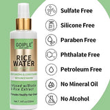 7.14 FL OZ Rice Water For Hair Growth All Natural Vegan Leave in Rice Water Spray Hair Care Products for Woman & Men, Rice Water Hair Growth Spray Hair Mist For Dry, Frizzy, Weak, Damaged Hair