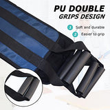 YHK 42in Padded Bed Transfer Belt Nursing Sling for Patient, Elderly Safety Lifting Aids，Nursing Transfer Sling Handle Back Lift Mobility Belt for Patient Care(Dark Blue)