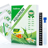 Umlecoa 10 in 1 Aquarium Ammonia Test Kit - Ammonia Fish Tank Test Strips - 150 Aquarium Test Strips with Test Tube & Thermometer - Fast Testing Ammonia and 9 More for Aquarium/Pond/Pool