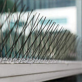 Bird Spikes,Flexible Stainless Steel with Plastic Base, 5 feet Coverage 6 Strips Barrier for Pigeons and Other Small Birds