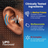 Lipo Flavonoid Advanced Hearing Support Daily Supplement, Helps Reduce The Risk of Hearing Decline and Promotes Optimal Hearing, 40 Caplets