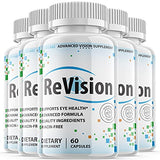 (5 Pack) Revision Eye Supplement Pills Advanced Vision 2.0 Eye Care Complex Vitamin Capsules Pro (300 Capsules)