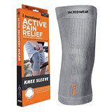 Incrediwear Knee Sleeve – Knee Braces for Knee Pain, Joint Pain Relief, Swelling, Inflammation Relief, and Circulation, Knee Support for Women and Men, Fits 12”-14” Above Kneecap (Grey, Medium)