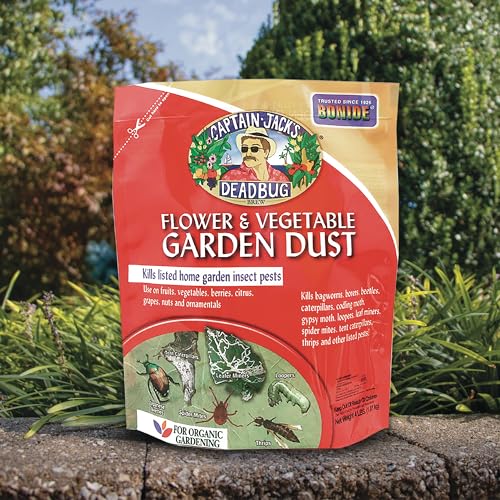 Bonide Captain Jack's Deadbug Brew Flower & Vegetable Garden Dust, 4 lb. Ready-to-Use Dust For Organic Gardening