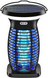 Solar Bug Zapper for Outdoor Indoor, Portable Camping Lantern with SOS Emergency Light, Electric Mosquito Zappers Killer, Rechargeable Insect Fly Pest Attractant Trap for Hiking, Backyard, Patio