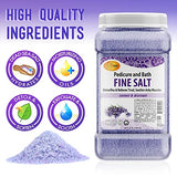 SPA REDI - Detox Foot Soak Pedicure and Bath Fine Salt, Lavender and Wildflower, 128 Oz - Made with Dead Sea Salts, Argan Oil, Coconut Oil, and Essential Oil, Hydrates, Softens and Moisturizes