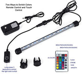 MQ 20 in Submersible LED Aquarium Light, 3.5W Color Changing Fish Tank Light with Remote Control, IP68 Crystal Glass 24 LEDs Lights Bar, for Fish Tank 25-30 inch