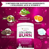 Hydrolyzed Collagen Powder for Weight Loss - Collagen Burn Ultimate Beauty Complex Multi Collagen Peptides Powder for Women with Types I II III V and X for Fat Burning Support - Unflavored