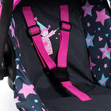 Bayer Design Dolls: Car Seat - Turquoise, Pink, Stars - Fits Dolls Up to 18", Kids Pretend Play, Safety Belt, Sun Canopy, Ages 3+