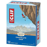 CLIF BAR - Chocolate Chip - Made with Organic Oats - Non-GMO - Plant Based - Energy Bars - 2.4 oz. (12 Pack)