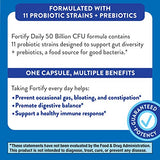 Nature's Way Fortify Daily Probiotic + Prebiotic for Men and Women, 50 Billion Live Cultures, Extra Strength Digestive and Immune Health Support* Supplement, 30 Capsules