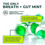 NUDE Breath Mints for Bad Breath - Ice Shot - 2 in 1 Keto Friendly Sugar Free Mints - Gluten Free Bad Breath Treatment for Adults - Carbs - Calorie - Breath Freshener for People - Instant Fresh - Cleanse Gut - Peppermint - 5 Pack - 150 Mint Capsules