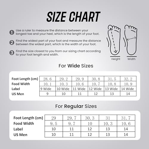 Happy Touch Mens Extra Wide Width Diabetic Slippers Memory Foam With A