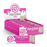 No Cow Dipped High Protein Bars, Birthday Cake 20g Plant Based Vegan Protein Snacks, Keto Friendly, Low Sugar, Low Carb, Low Calorie, Gluten Free, Naturally Sweetened, Dairy Free, Non GMO, Kosher, 12 Pack