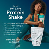 Puori Whey Protein Powder - Bourbon Vanilla - PW1 Pasture Raised, Grass-Fed & Non-GMO - 100% Natural and Pure for Muscle Growth - 21g Protein 1.98lbs - Gluten-Free