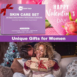 Gifts for Women,Anti Aging Skin Care Routine Kit,Reduce Wrinkles & Hydrate Skin,Facial Cleanser,Toner,Cream,Serum,Eye Cream Skincare Gift Set,Wife Mom Womens Gifts for Christmas Stocking Stuffers