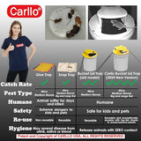 2024 Carllo New Upgraded-Bucket Lid Mouse Trap-Auto Reset Multi Catch-5 Gallon Bucket Compatible-Humane Mouse Trap-Flip Mouse Trap Indoor for Home and Outdoor-Free Hand Glove