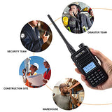 Retevis RT85 2 Way Radios Walkie Talkies Long Range, Walkie Talkies with Speaker Mic, High Power Two Way Radios, Manufacturing, Industrial, Worksite(4 Pack)