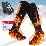 2023 Upgraded 5V 5000mAh Heated Socks for Men, Electric Socks Up to 8 Hours,Heating Socks Rechargeable with 4 Heat Settings, Washable Warm Socks for Outdoor Hunting, Fishing, Hiking,Skiing,Foot Warmer