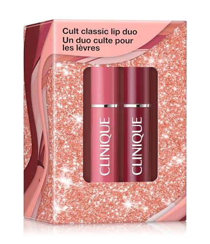 CLINIQUE For You, For Me shareable duo - Almost Lipstick Pink Honey & Black Honey .04oz/1.2g each