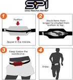SPIbelt Original Pocket Running Belt for Women Men, Phone Holder for Running, Running Fanny Pack, Holder for Phone,Running Waist Pack,Pouch Expands, Adjustable, Fuchsia/Black Zipper