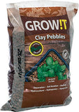 GROW!T GMC10L - 4mm-16mm Clay Pebbles, Brown, (10 Liter Bag) - Made from 100% Natural Clay, Can be used for Drainage, Decoration, Aquaponics, Hydroponics and Other Gardening Essentials