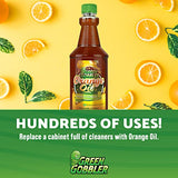 Green Gobbler Cold Pressed Concentrated Orange Oil for Home and Outdoor Multi-Purpose Cleaning- Hundreds of Uses - 32 oz (2 PACK)