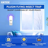 GATCH Indoor Plug-in Fly Trap (2 Pack) for Mosquito Bites, Fruit Fly, Gnat Trap, Bug Zapper and Fly Tapper with Night Light UV Attractant Catcher for Home Office White