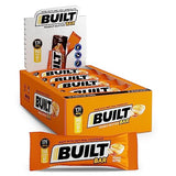 Built Bar 12 Pack High Protein Energy Bars | Gluten Free | Chocolate Covered | Low Carb | Low Calorie | Low Sugar | Delicious Protien | Healthy Snack (Peanut Butter)